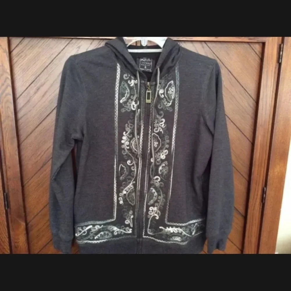 BOHO Embroidered Hoodie, Size Small, NWOT - Picture 4 of 6